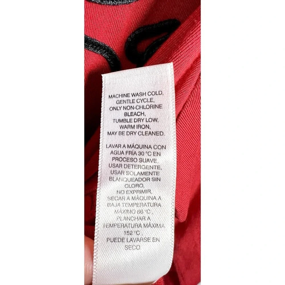Chico's Embroidered Puff Sleeve Tie Front Stretch Top Women's Size 0 US Small - Picture 8 of 9